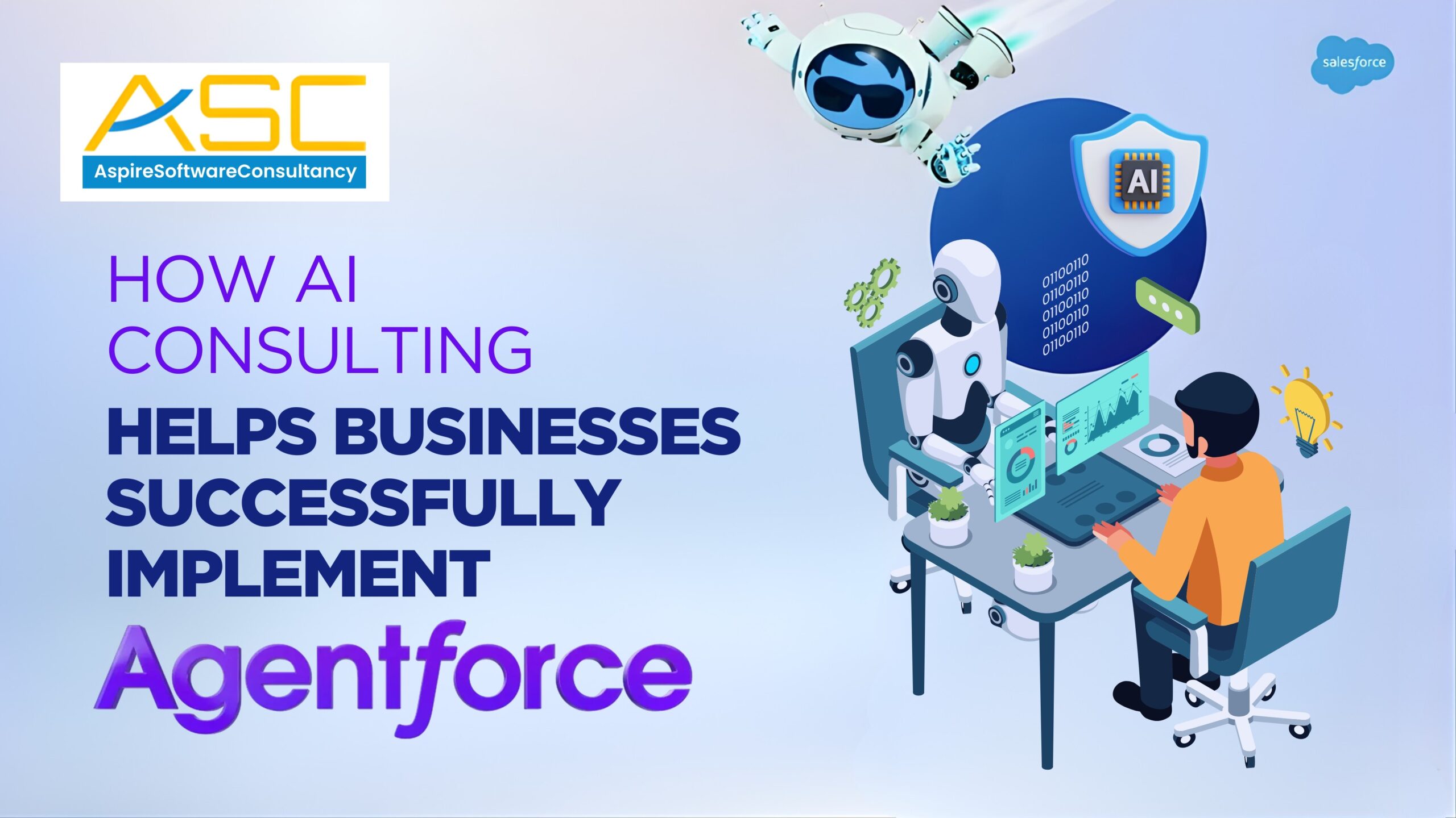 AI consulting services helping businesses implement Agentforce, improve CRM operations, and streamline AI-driven business processes