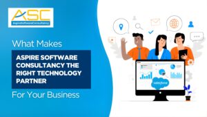 Aspire Software Consultancy providing IT consultancy services, custom software development, and Salesforce solutions for businesses