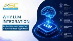 LLM integration software development services by Aspire Software Consultancy