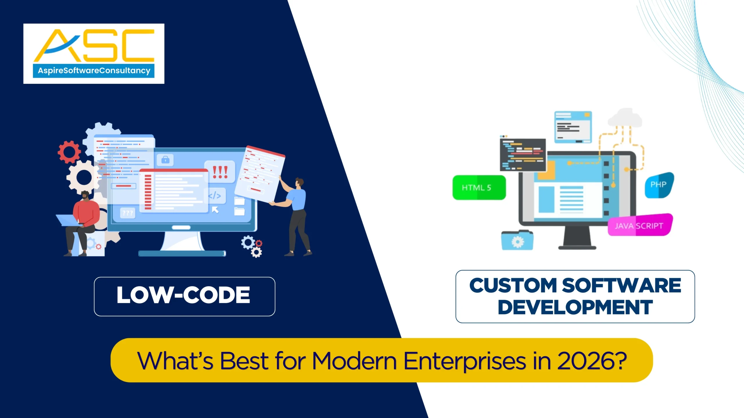 Comparison of low-code and custom software development solutions for modern enterprises in 2026