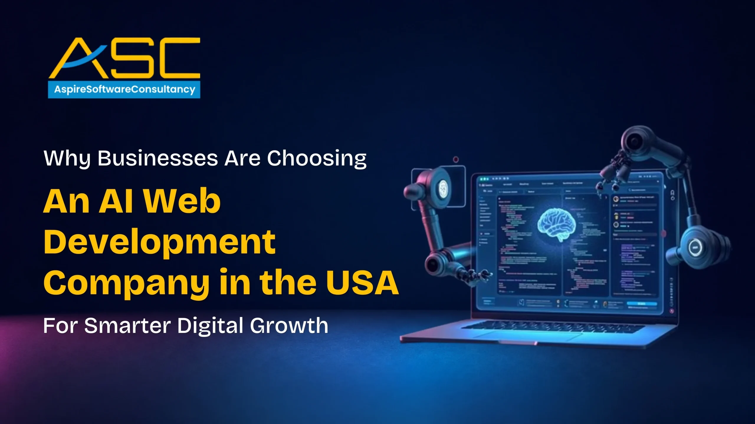 AI web development company in the USA offering intelligent web solutions, automation, and digital growth services with AI-powered technology.