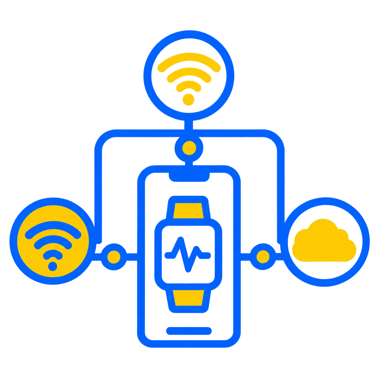 IoT and wearable app development icon