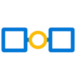 AI integration with ERP and CRM systems icon