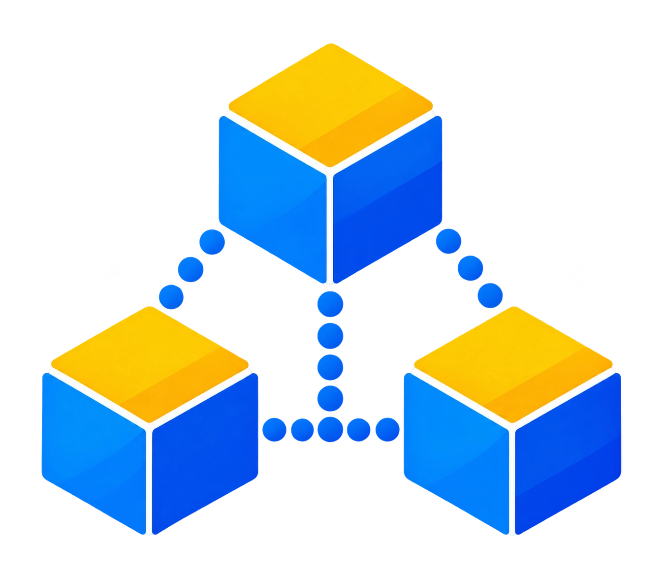 Blockchain technology icon