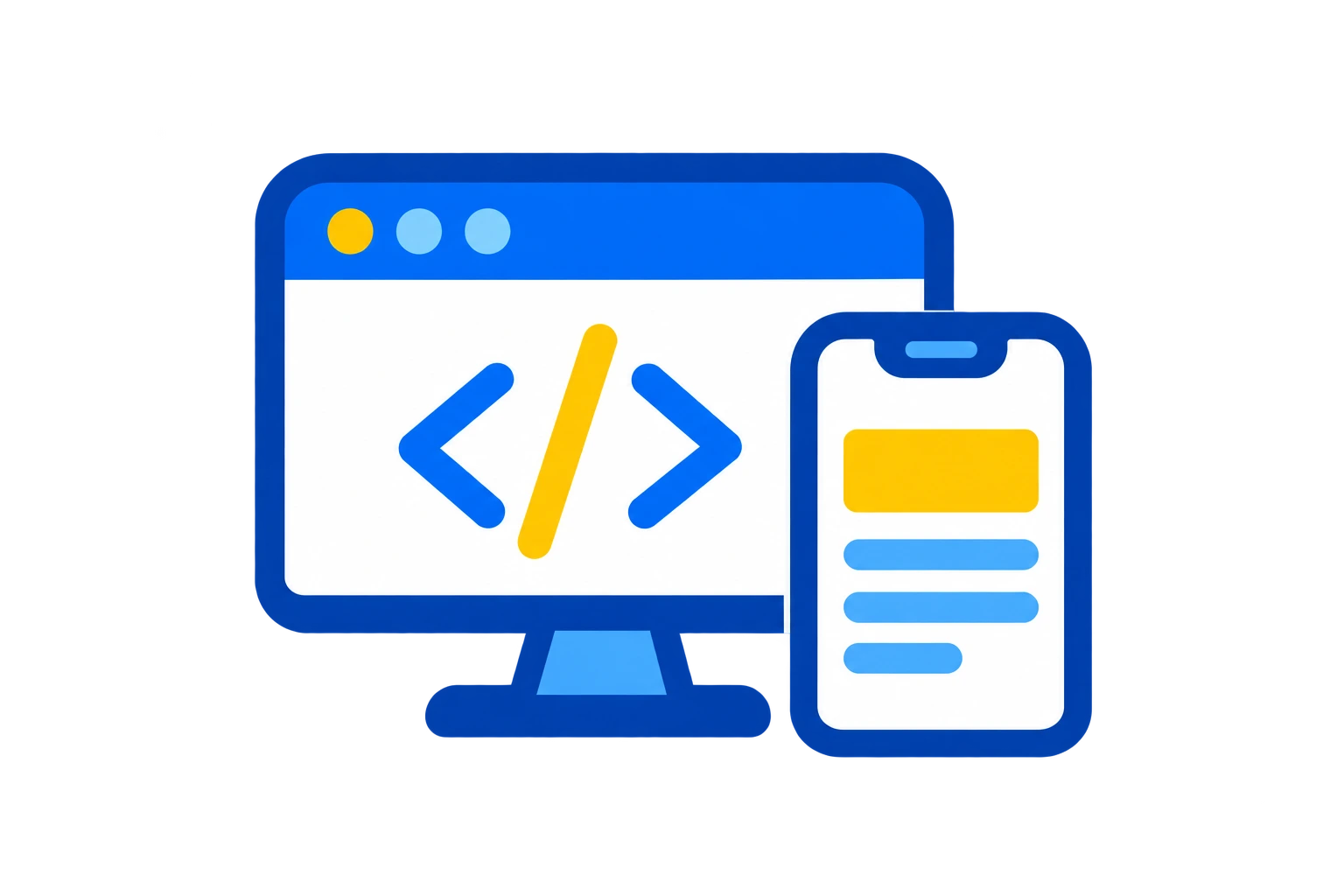 Frontend and mobile frameworks icon