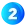 Number 2 Badge