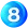Number 8 Badge